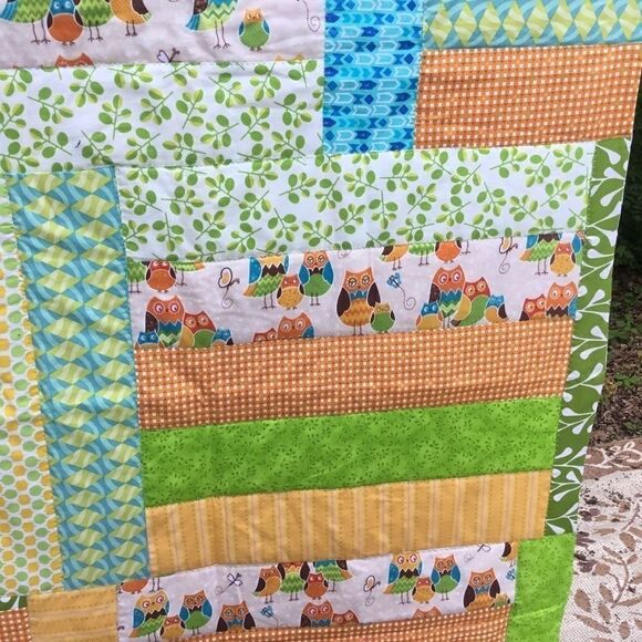 NWT Hand Crafted Owls Quilt - Picture 7 of 13